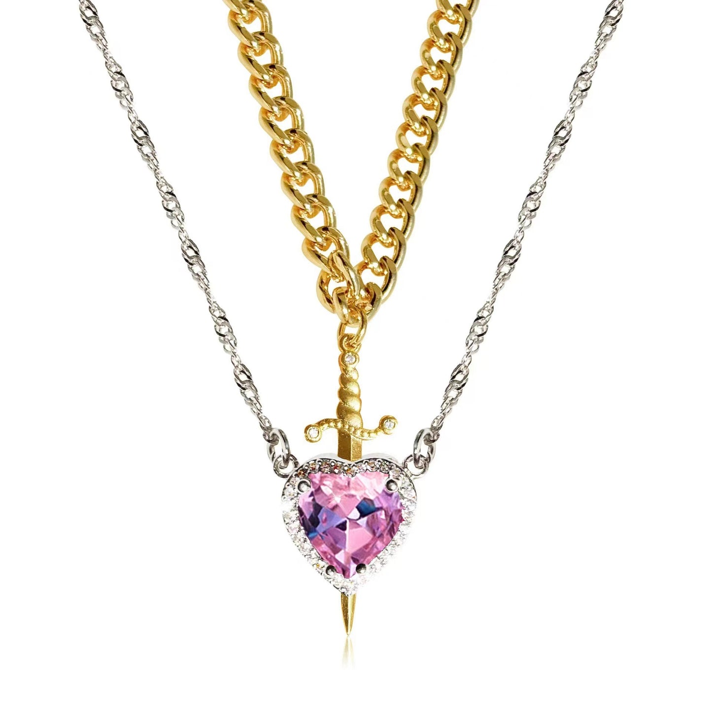 Heart & Dagger Necklace