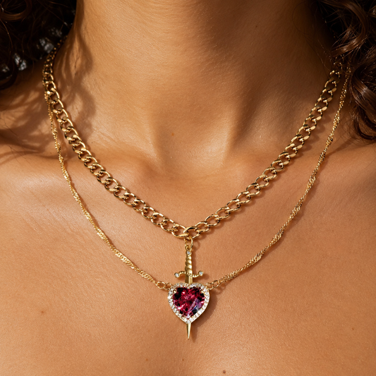 Heart & Dagger Necklace